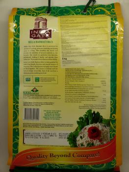 India Gate Sella Basmati Rice, Nettogewicht 5kg